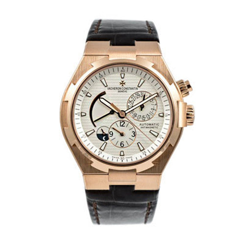 Overseas Dual Time Rose Gold with Leather Strap - Luxury Time
