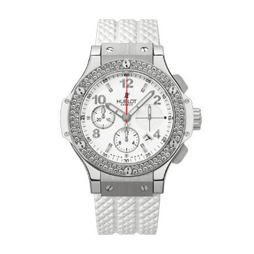 Big Bang 41mm Stainless Steel White with Diamonds