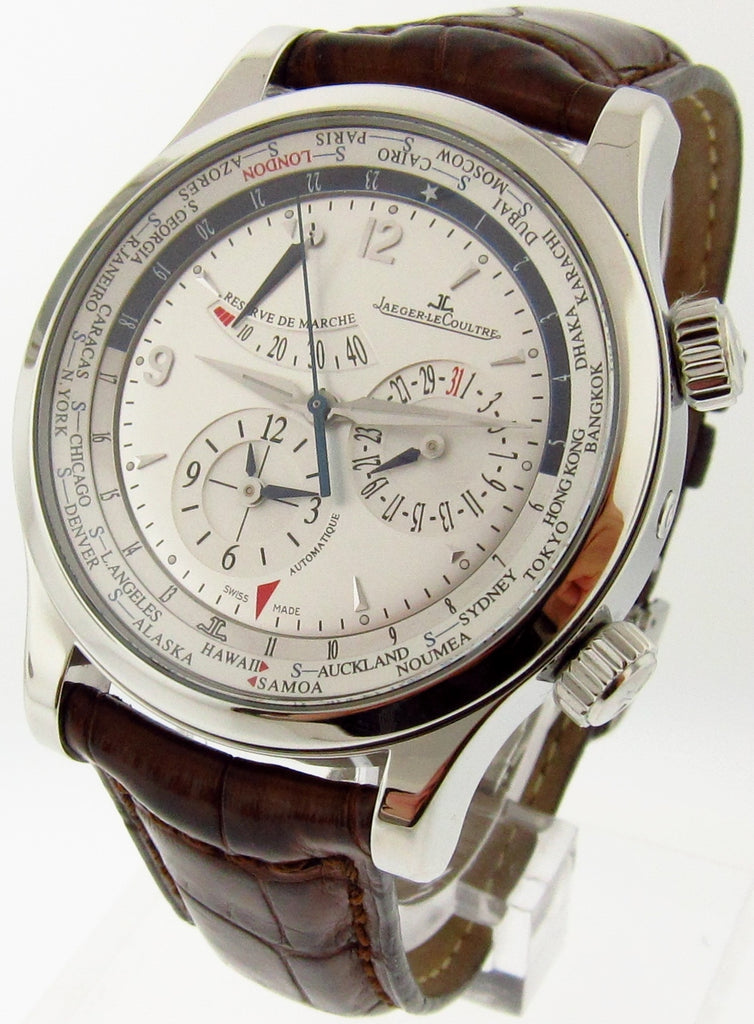 Jaeger-LeCoultre Master  World Geographic Steel Men's Watch - 146.8.32.S - USED