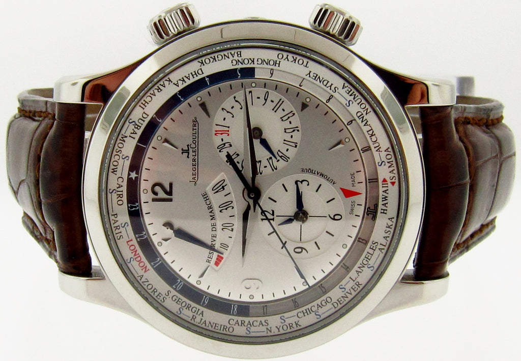 Jaeger-LeCoultre Master  World Geographic Steel Men's Watch - 146.8.32.S - USED