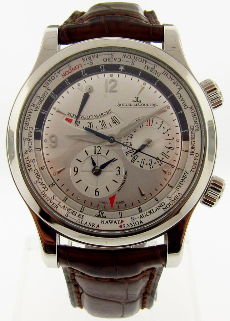 Jaeger-LeCoultre Master  World Geographic Steel Men's Watch - 146.8.32.S - USED