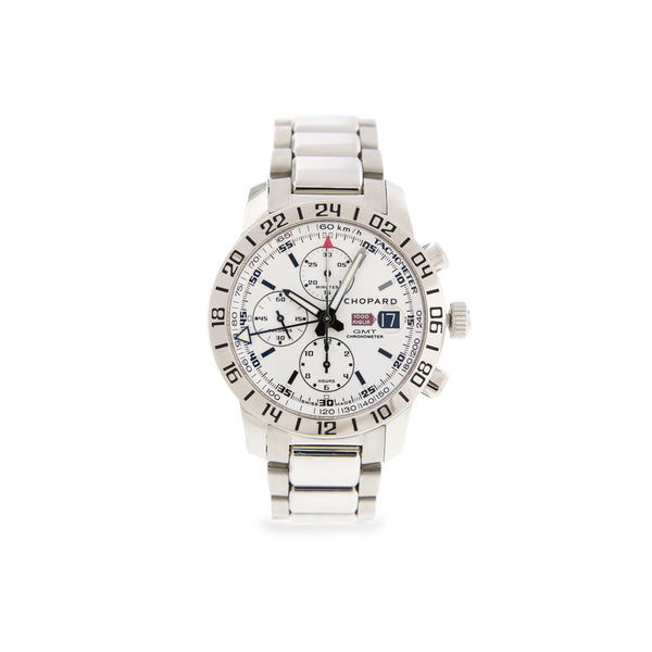 Mille Miglia GMT Chronograph 42.5mm White Stainless Steel